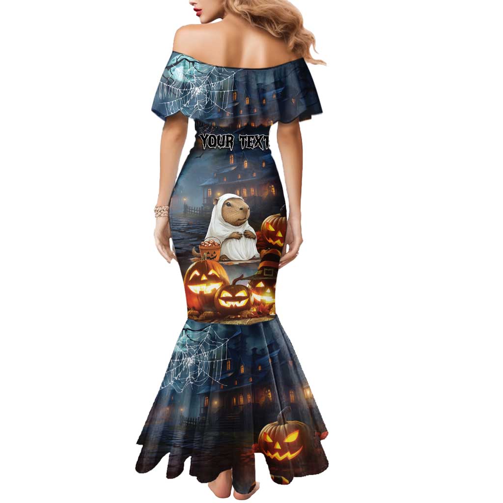 Capy-Boo-Ra Halloween Personalized Mermaid Dress Capybara Funny Spooky Ghost - Wonder Print Shop