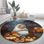 Capy-Boo-Ra Halloween Personalized Round Carpet Capybara Funny Spooky Ghost