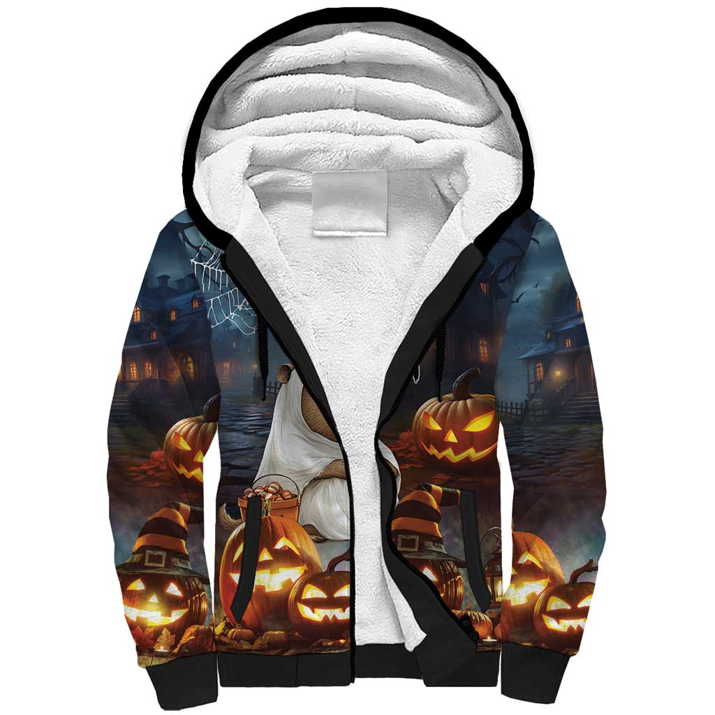 Capy-Boo-Ra Halloween Personalized Sherpa Hoodie Capybara Funny Spooky Ghost - Wonder Print Shop