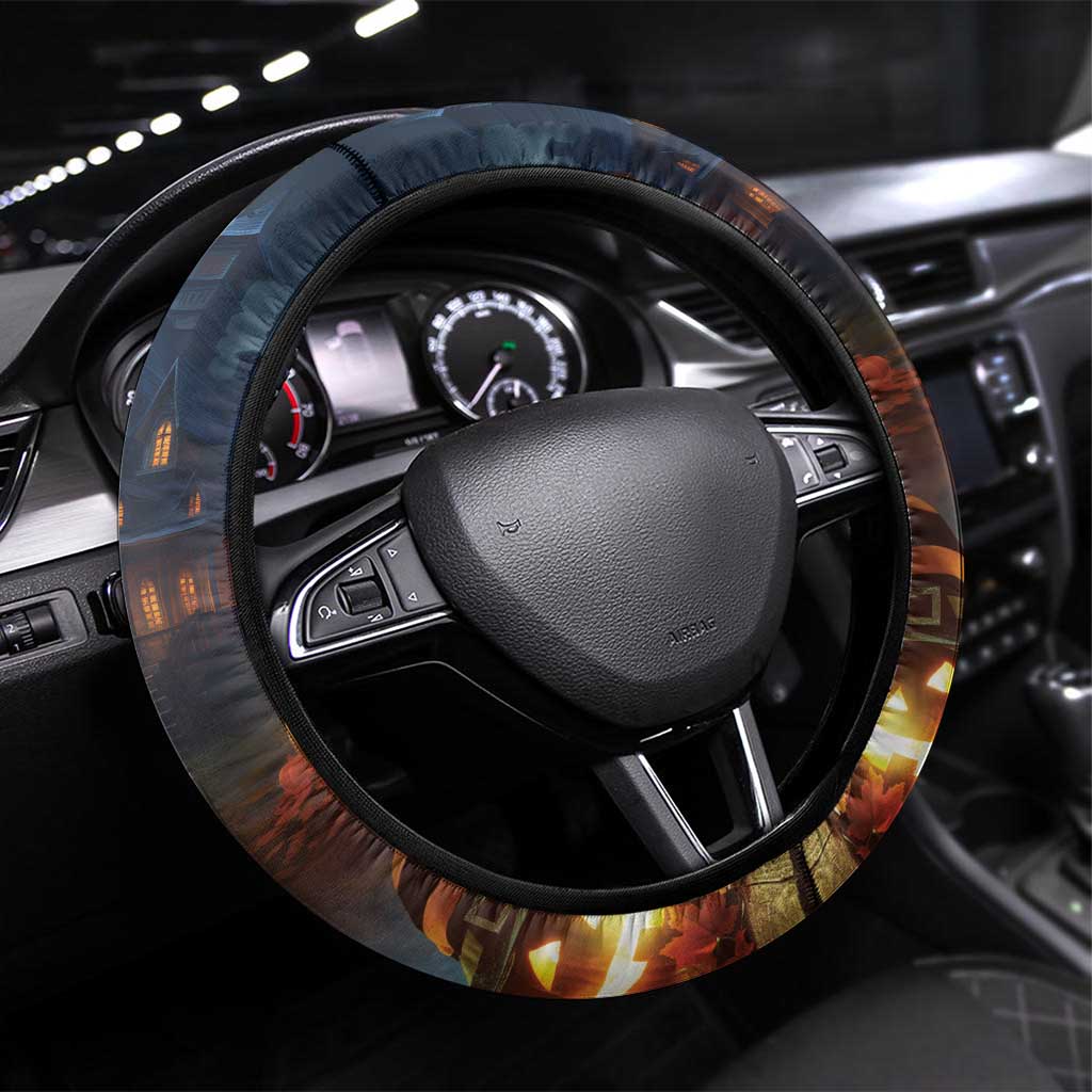 Capy-Boo-Ra Halloween Steering Wheel Cover Capybara Funny Spooky Ghost - Wonder Print Shop