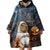 Capy-Boo-Ra Halloween Personalized Wearable Blanket Hoodie Capybara Funny Spooky Ghost - Wonder Print Shop