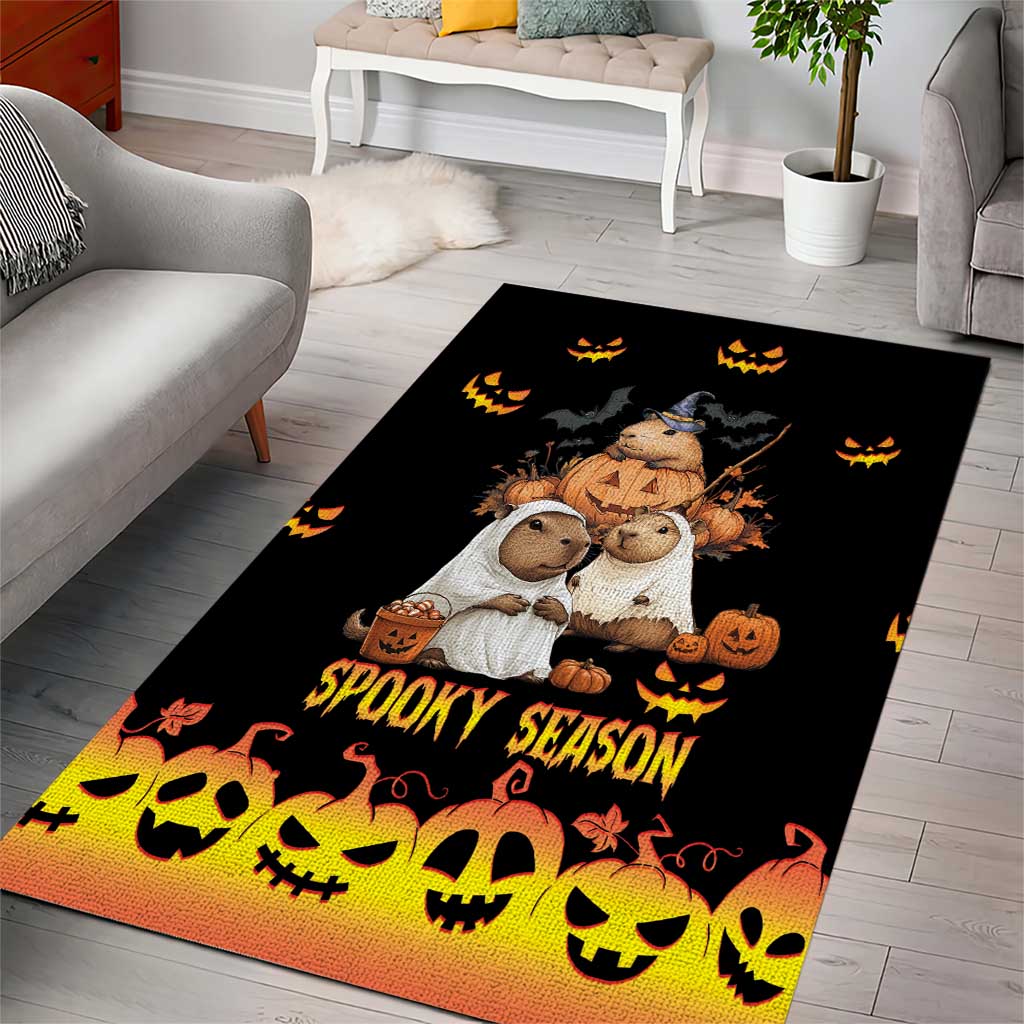 Capy-Boo-Ra Spooky Season Area Rug LT9 - Wonder Print Shop