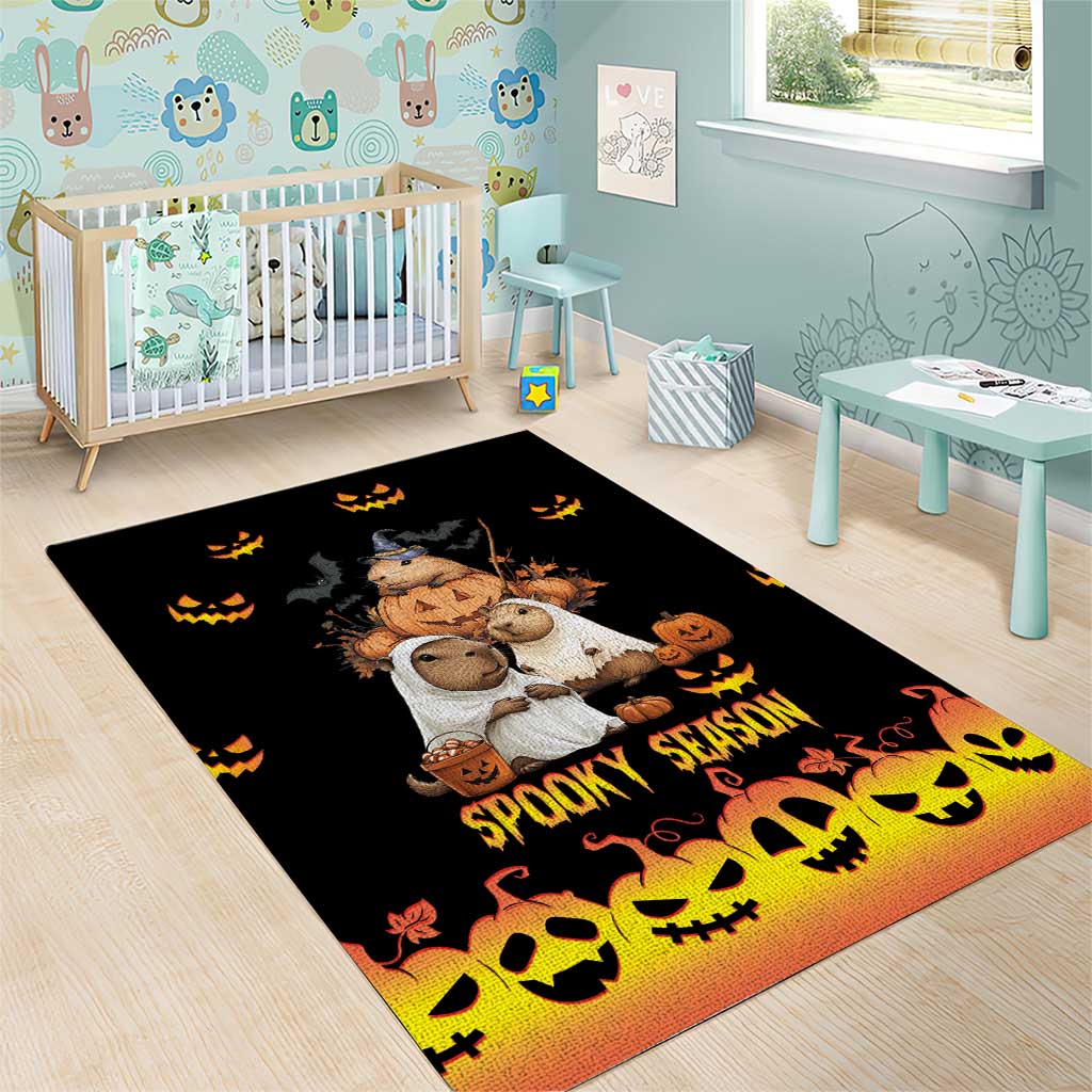Capy-Boo-Ra Spooky Season Area Rug LT9 - Wonder Print Shop