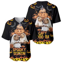 Capy-Boo-Ra Spooky Season Baseball Jersey LT9 - Wonder Print Shop