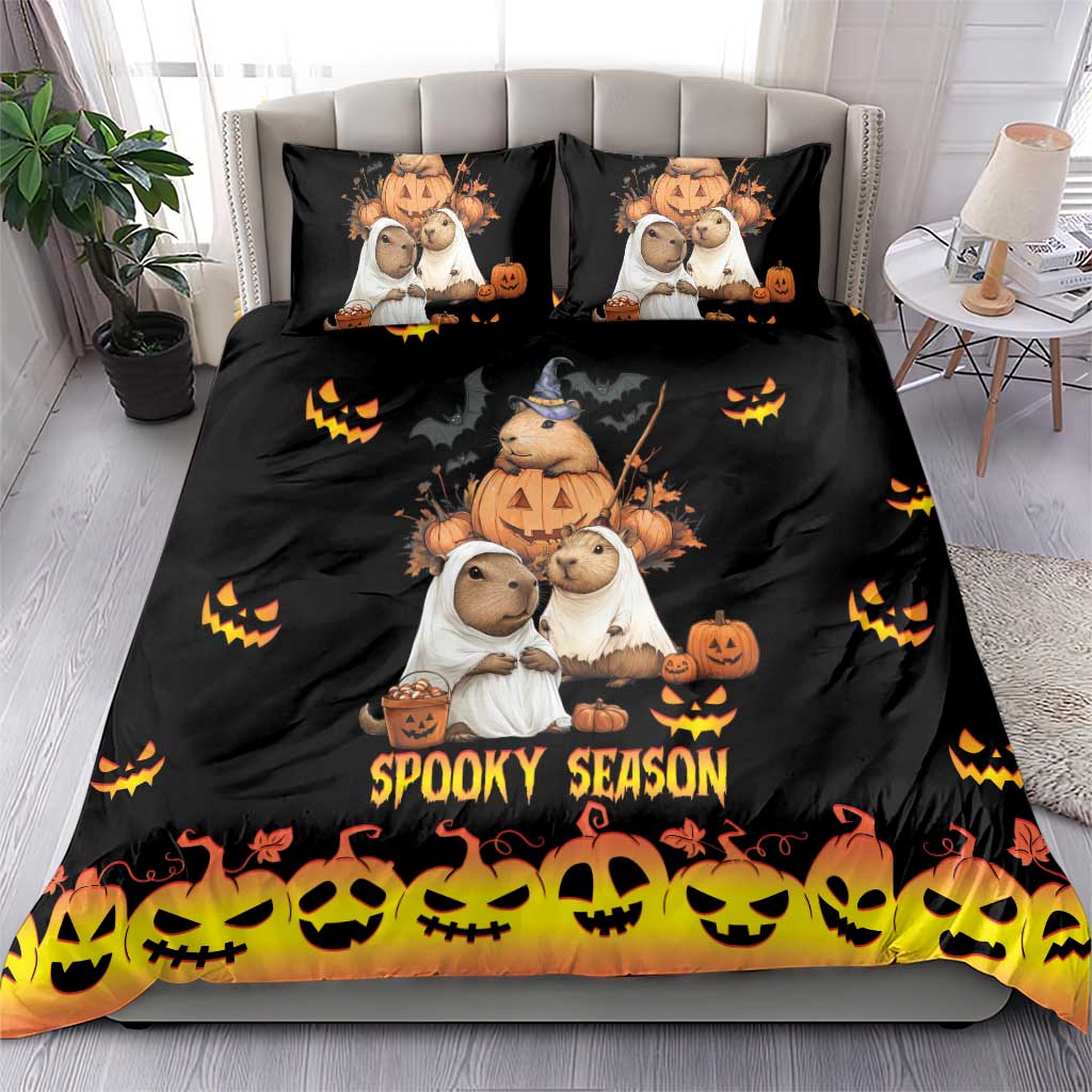 Capy-Boo-Ra Spooky Season Bedding Set LT9 - Wonder Print Shop