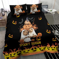 Capy-Boo-Ra Spooky Season Bedding Set LT9 - Wonder Print Shop