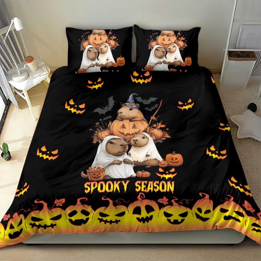Capy-Boo-Ra Spooky Season Bedding Set LT9 - Wonder Print Shop