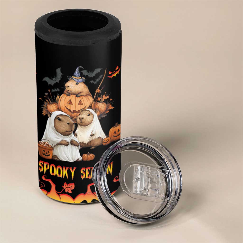 Capy-Boo-ra Spooky Season 4 in 1 Can Cooler Tumbler LT9 - Wonder Print Shop