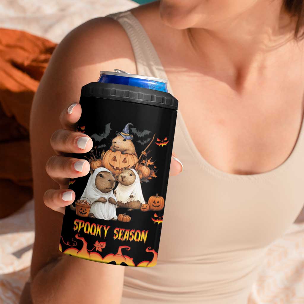 Capy-Boo-ra Spooky Season 4 in 1 Can Cooler Tumbler LT9 - Wonder Print Shop