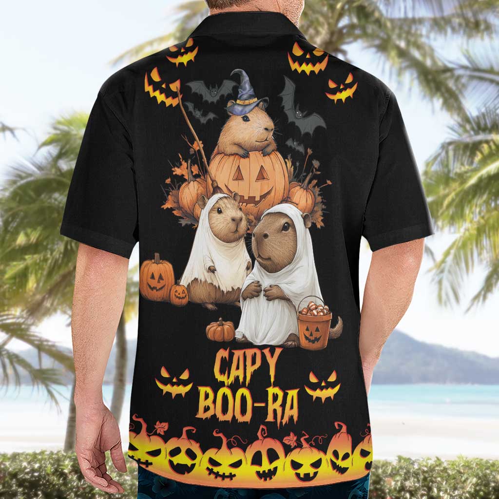 Capy-Boo-Ra Spooky Season Hawaiian Shirt - Wonder Print Shop