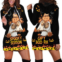 Capy-Boo-Ra Spooky Season Hoodie Dress - Wonder Print Shop