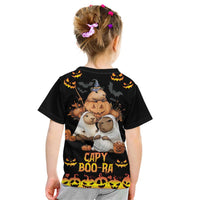 Capy-Boo-Ra Spooky Season Kid T Shirt - Wonder Print Shop