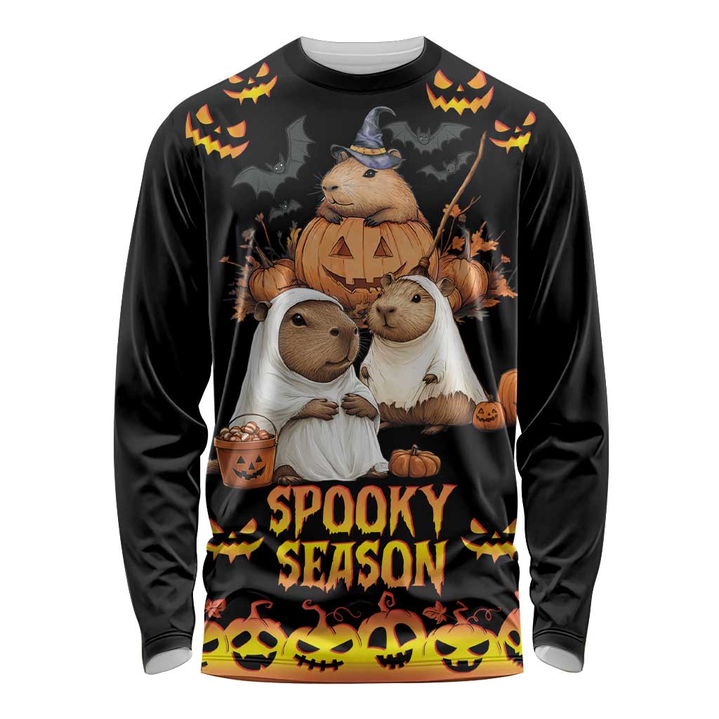 Capy-Boo-Ra Spooky Season Long Sleeve Shirt - Wonder Print Shop