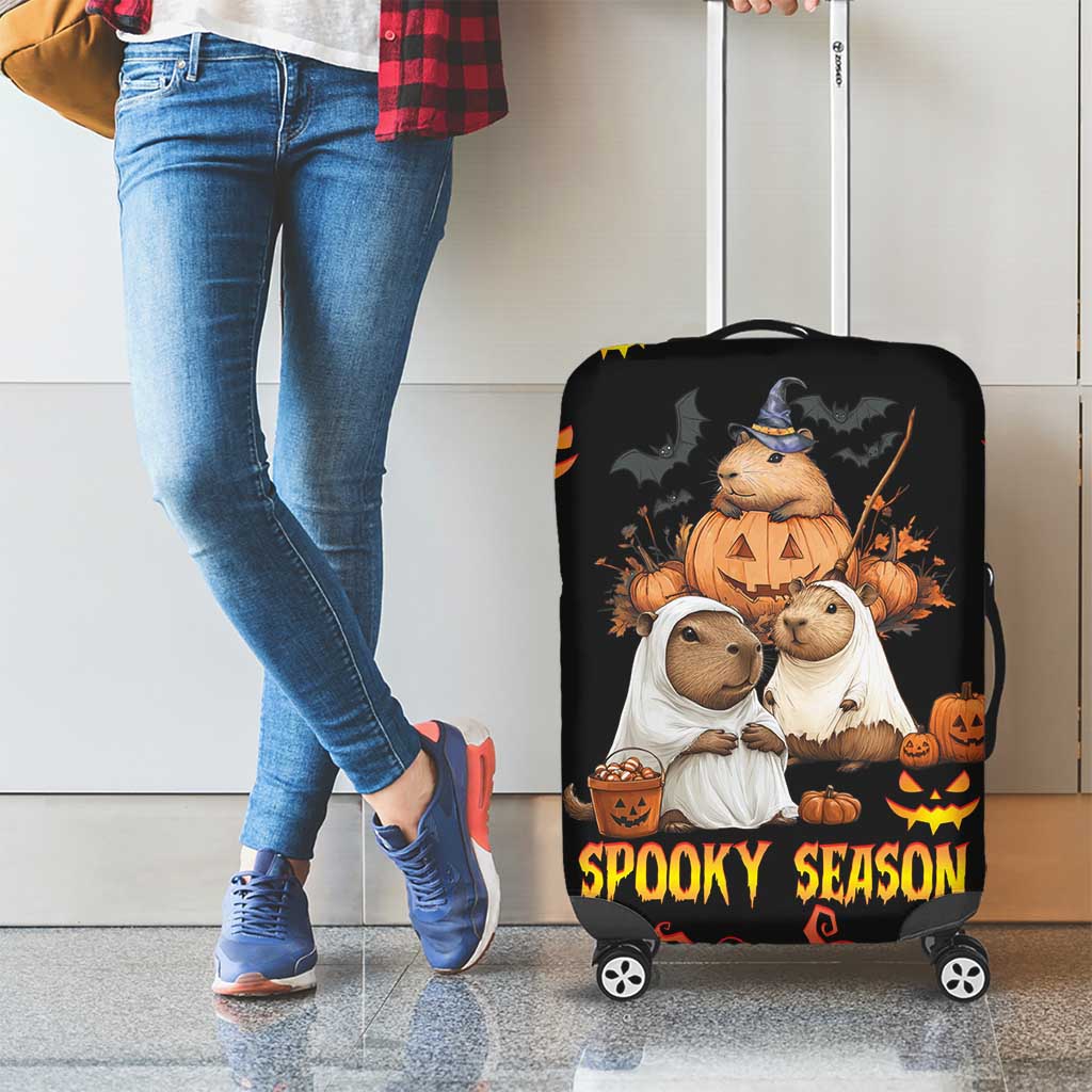 Capy-Boo-Ra Spooky Season Luggage Cover - Wonder Print Shop