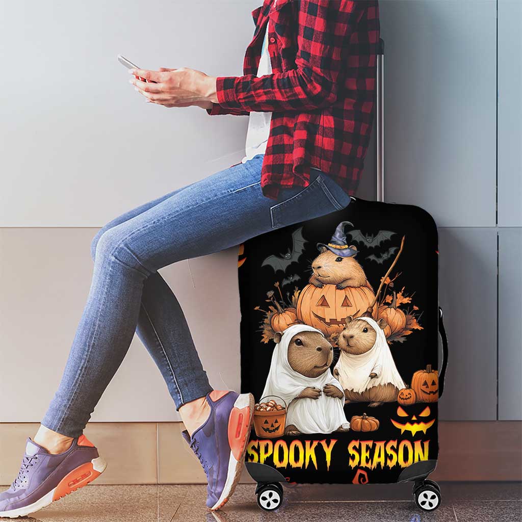 Capy-Boo-Ra Spooky Season Luggage Cover - Wonder Print Shop