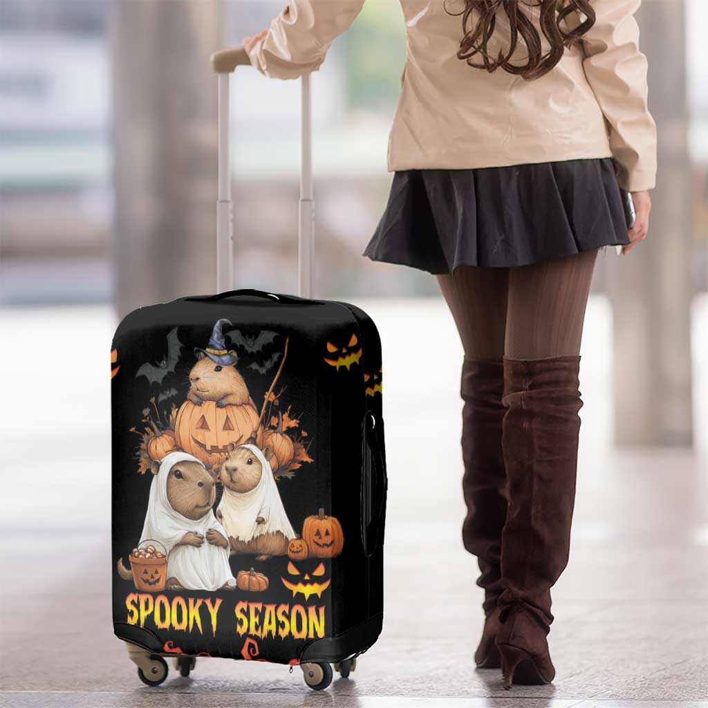 Capy-Boo-Ra Spooky Season Luggage Cover - Wonder Print Shop