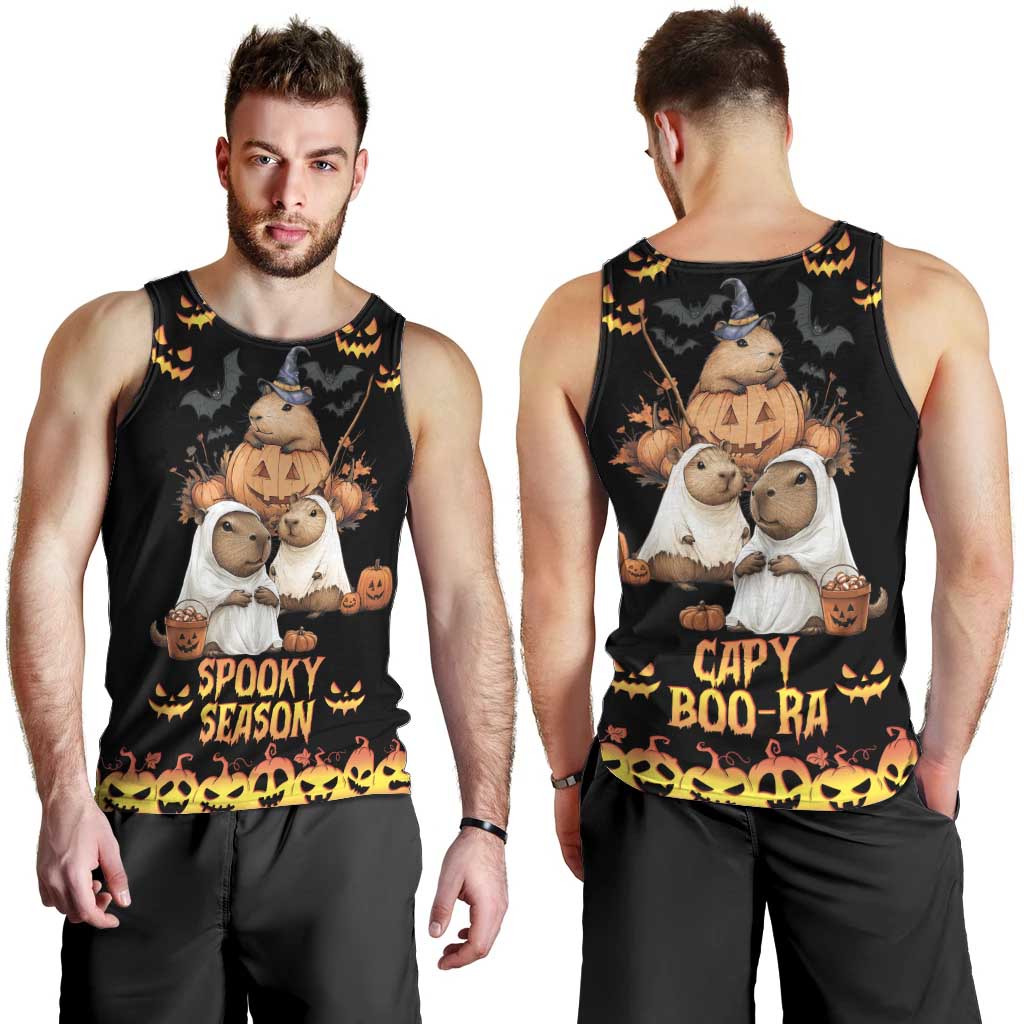 Capy-Boo-Ra Spooky Season Men Tank Top - Wonder Print Shop