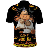 Capy-Boo-Ra Spooky Season Polo Shirt - Wonder Print Shop