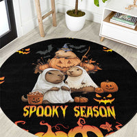 Capy-Boo-Ra Spooky Season Round Carpet