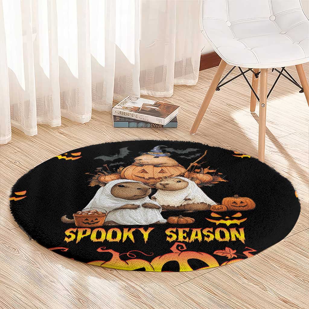 Capy-Boo-Ra Spooky Season Round Carpet