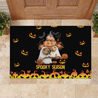 Capy-Boo-Ra Spooky Season Rubber Doormat - Wonder Print Shop