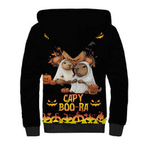Capy-Boo-Ra Spooky Season Sherpa Hoodie - Wonder Print Shop