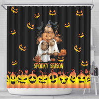 Capy-Boo-Ra Spooky Season Shower Curtain