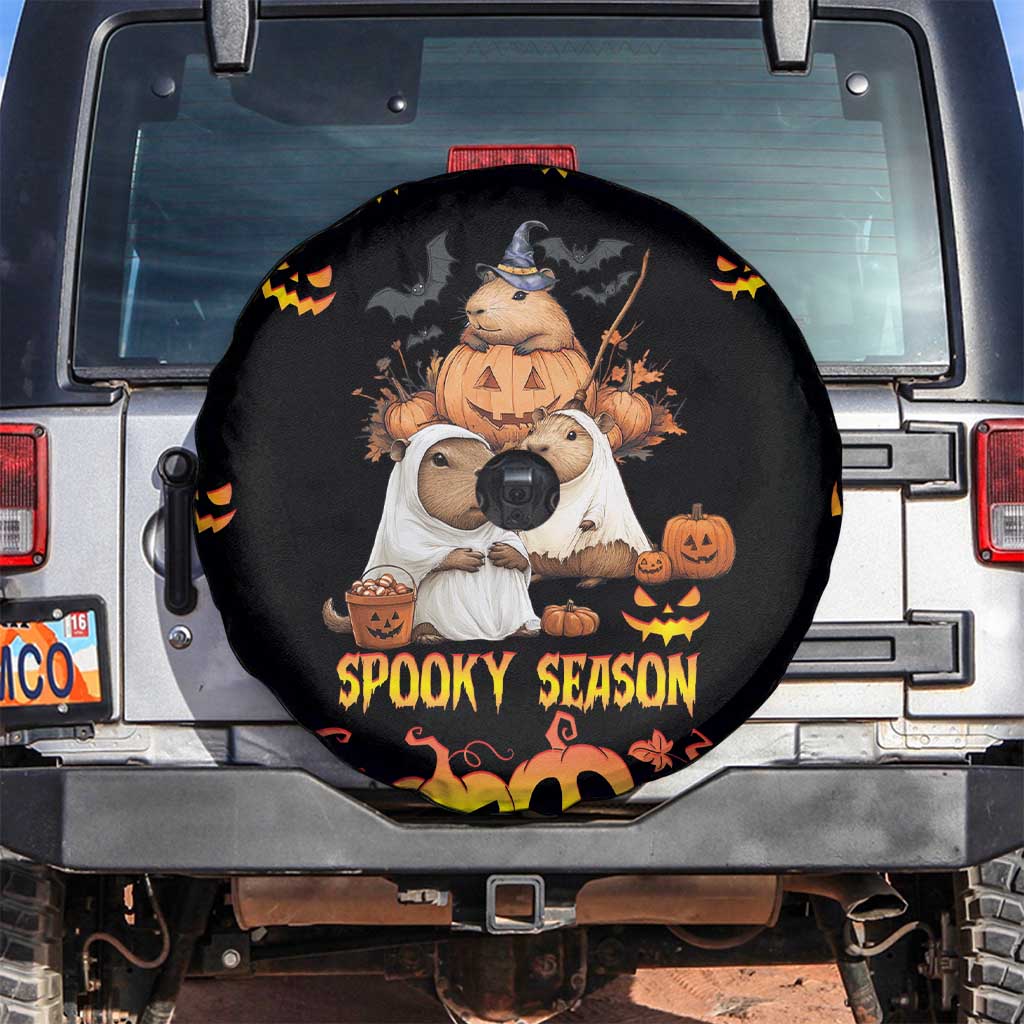 Capy-Boo-Ra Spooky Season Spare Tire Cover - Wonder Print Shop