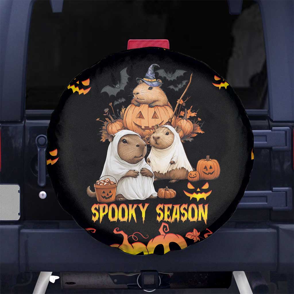 Capy-Boo-Ra Spooky Season Spare Tire Cover - Wonder Print Shop
