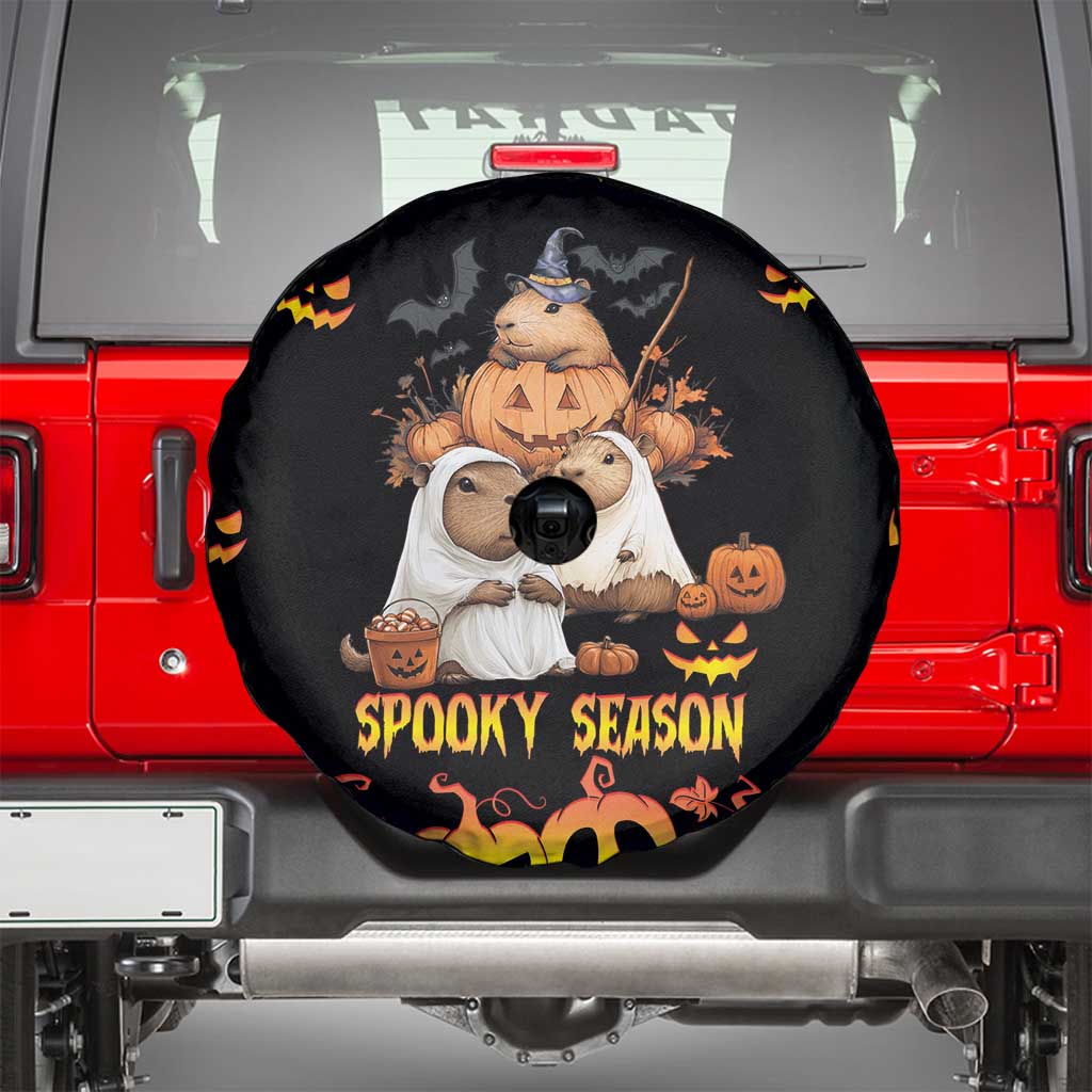 Capy-Boo-Ra Spooky Season Spare Tire Cover - Wonder Print Shop