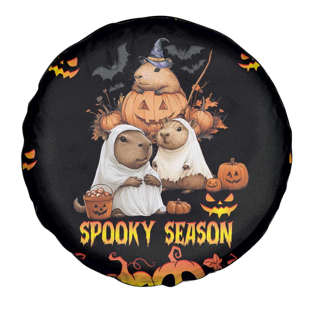 Capy-Boo-Ra Spooky Season Spare Tire Cover - Wonder Print Shop