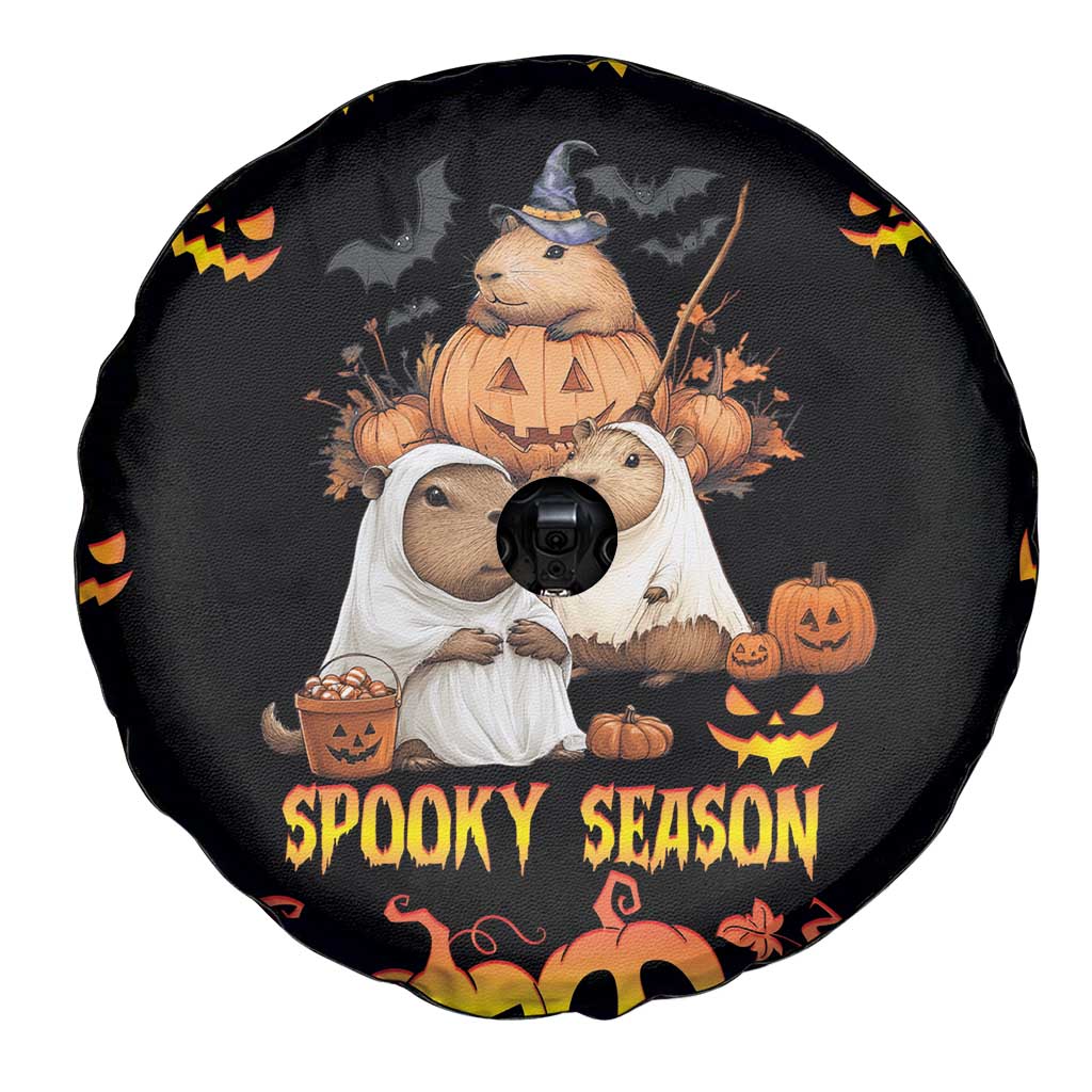 Capy-Boo-Ra Spooky Season Spare Tire Cover - Wonder Print Shop