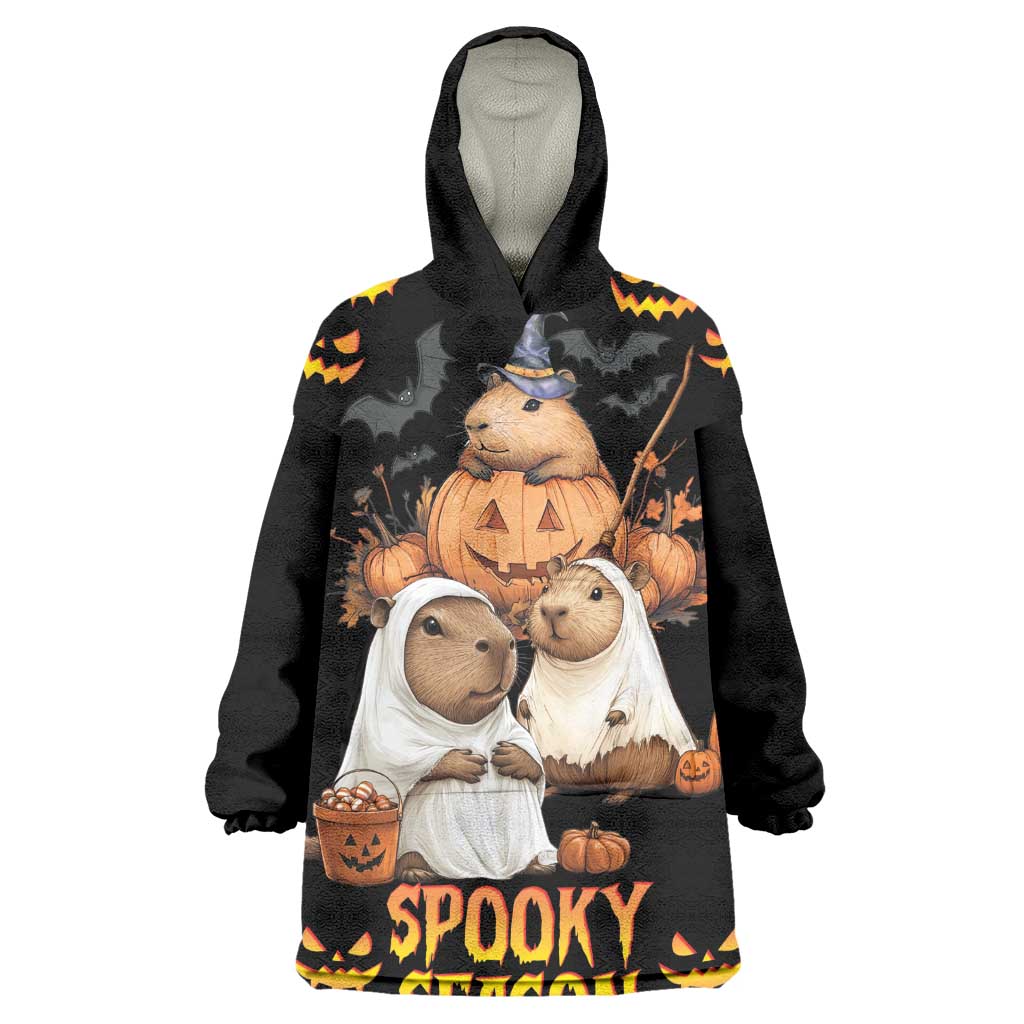 Capy-Boo-Ra Spooky Season Wearable Blanket Hoodie - Wonder Print Shop