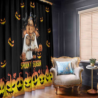 Capy-Boo-Ra Spooky Season Window Curtain - Wonder Print Shop