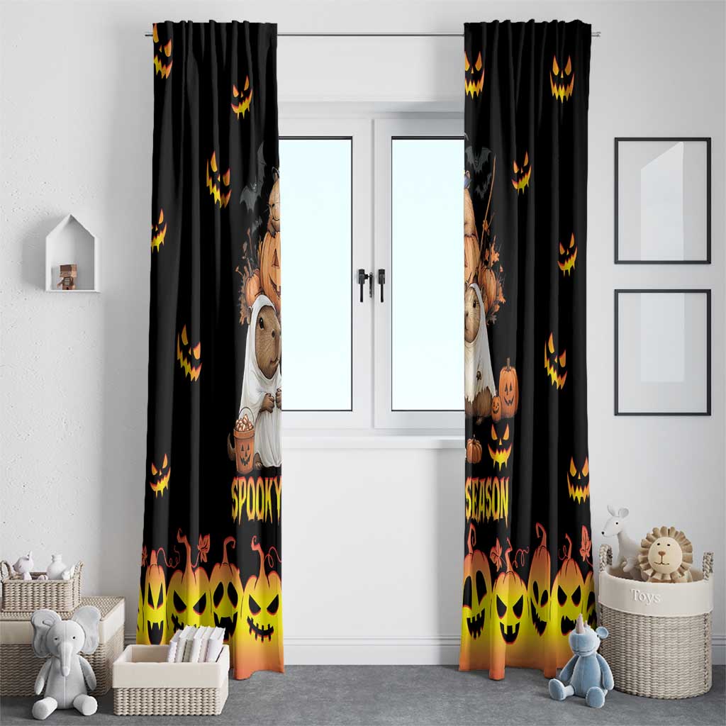 Capy-Boo-Ra Spooky Season Window Curtain - Wonder Print Shop