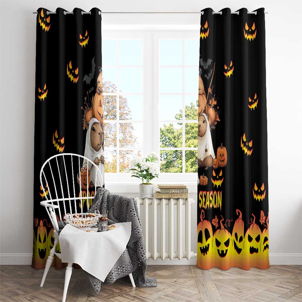 Capy-Boo-Ra Spooky Season Window Curtain - Wonder Print Shop