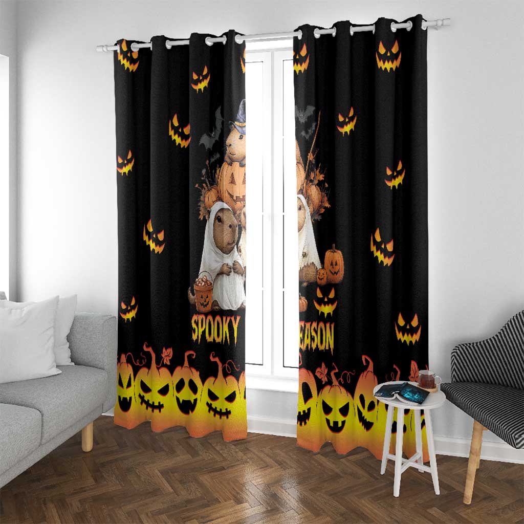 Capy-Boo-Ra Spooky Season Window Curtain - Wonder Print Shop