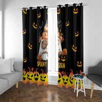 Capy-Boo-Ra Spooky Season Window Curtain - Wonder Print Shop