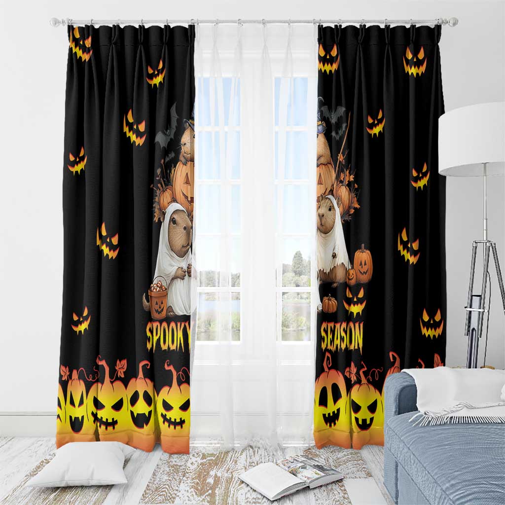 Capy-Boo-Ra Spooky Season Window Curtain - Wonder Print Shop