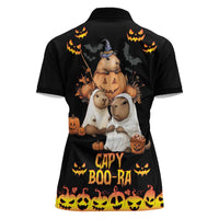 Capy-Boo-Ra Spooky Season Women Polo Shirt - Wonder Print Shop