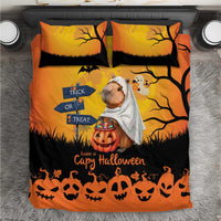 Happy Capy-Boo-Ra Bedding Set Capybara Ghost Trick or Treat LT9 - Wonder Print Shop