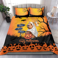 Happy Capy-Boo-Ra Bedding Set Capybara Ghost Trick or Treat LT9 - Wonder Print Shop