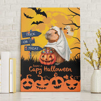 Happy Capy-Boo-Ra Canvas Wall Art Capybara Ghost Trick or Treat LT9 - Wonder Print Shop