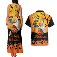 Happy Capy-Boo-Ra Couples Matching Tank Maxi Dress and Hawaiian Shirt Capybara Ghost Trick or Treat LT9 - Wonder Print Shop