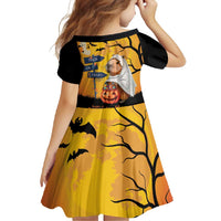 Happy Capy-Boo-Ra Family Matching Short Sleeve Bodycon Dress and Hawaiian Shirt Capybara Ghost Trick or Treat - Wonder Print Shop