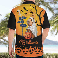Happy Capy-Boo-Ra Hawaiian Shirt Capybara Ghost Trick or Treat - Wonder Print Shop