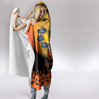 Happy Capy-Boo-Ra Hooded Blanket Capybara Ghost Trick or Treat