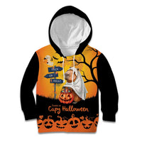 Happy Capy-Boo-Ra Kid Hoodie Capybara Ghost Trick or Treat - Wonder Print Shop