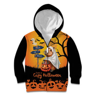 Happy Capy-Boo-Ra Kid Hoodie Capybara Ghost Trick or Treat - Wonder Print Shop