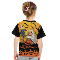 Happy Capy-Boo-Ra Kid T Shirt Capybara Ghost Trick or Treat - Wonder Print Shop